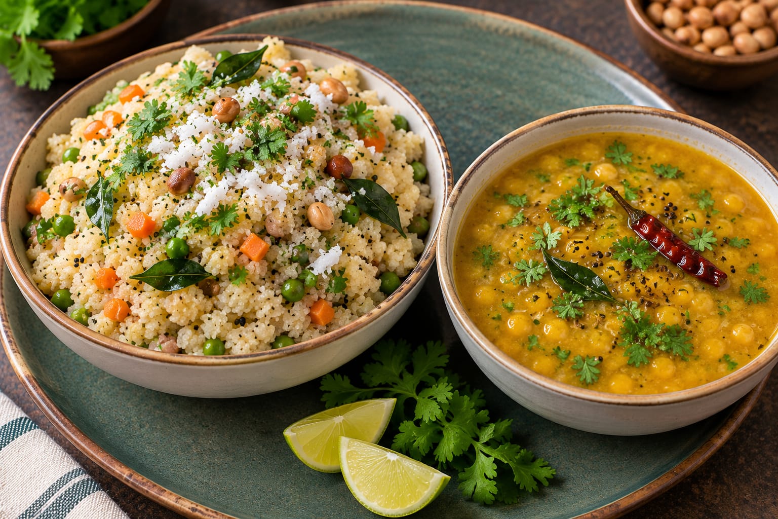 UPMA with CHANA DAL Small